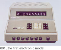 001, the first electronic model